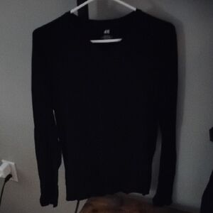 H&M Black Knit Pullover
